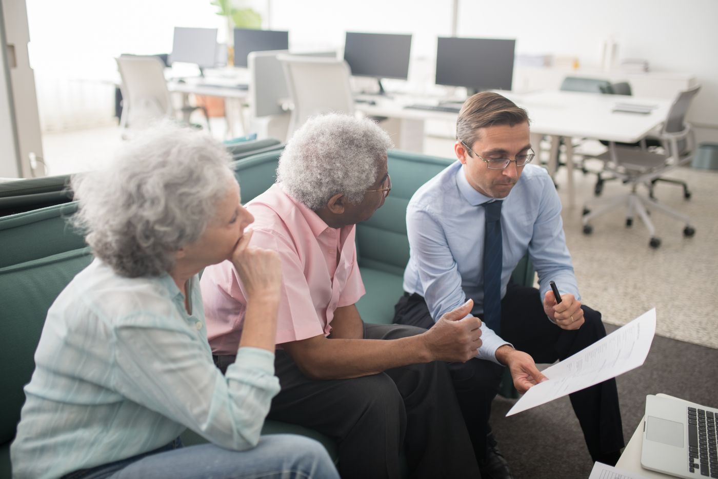 A Money Credit Pilot advisor meeting a client