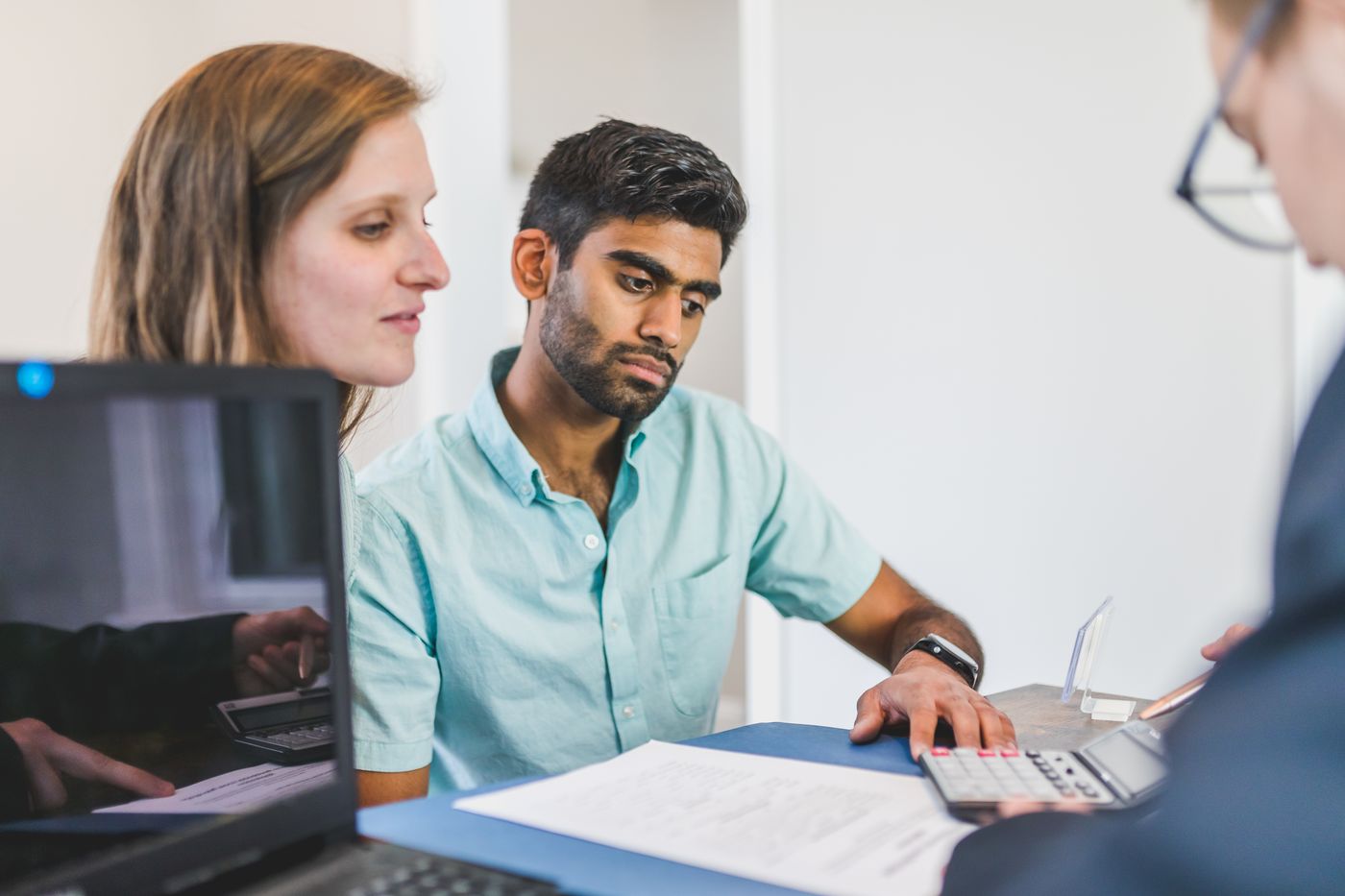 A couple planning their finances with Money Credit Pilot